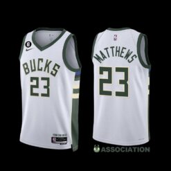 Milwaukee Bucks Wesley Matthews 2022-23 Association Edition Jersey White