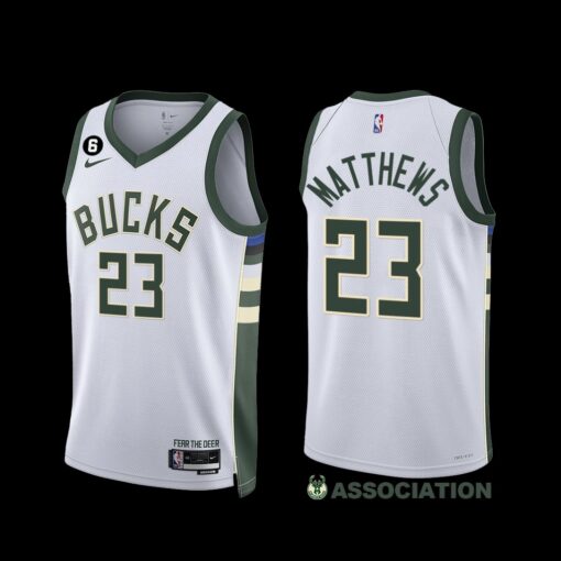 Milwaukee Bucks Wesley Matthews 2022-23 Association Edition Jersey White