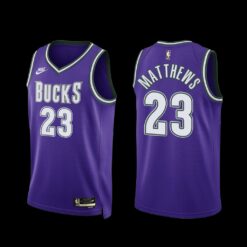 Milwaukee Bucks Wesley Matthews 2022-23 Purple Classic Edition Jersey