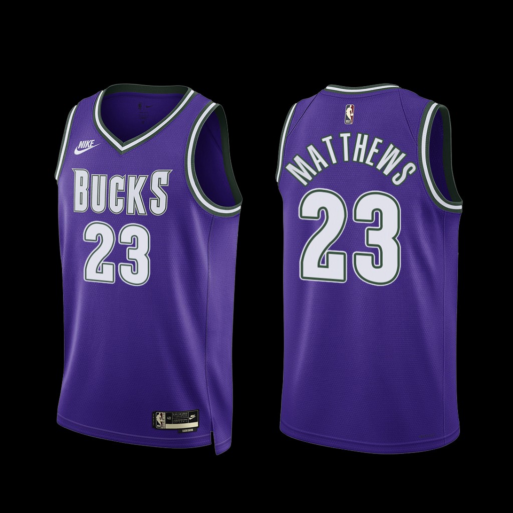 Milwaukee Bucks Wesley Matthews 2022-23 Purple Classic Edition Jersey Milwaukee Bucks Wesley Matthews 2022-23 Purple Classic Edition Jersey