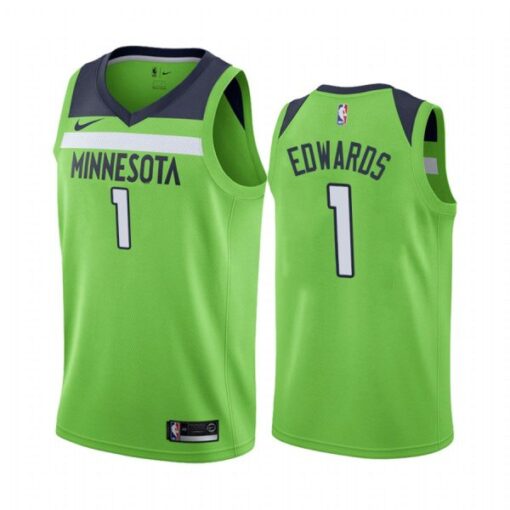 Minnesota Timberwolves Anthony Edwards Green Statement Jersey