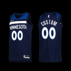 Minnesota Timberwolves Custom 2022-23 Icon Edition Jersey Navy