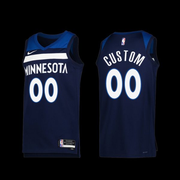 Minnesota Timberwolves Custom 2022-23 Icon Edition Jersey Navy Minnesota Timberwolves Custom 2022-23 Icon Edition Jersey Navy