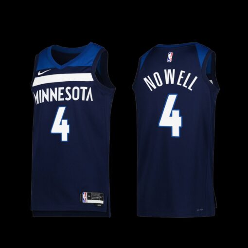 Minnesota Timberwolves Jaylen Nowell 2022-23 Icon Edition Jersey Navy