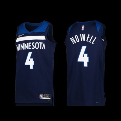 Minnesota Timberwolves Jaylen Nowell 2022-23 Icon Edition Jersey Navy