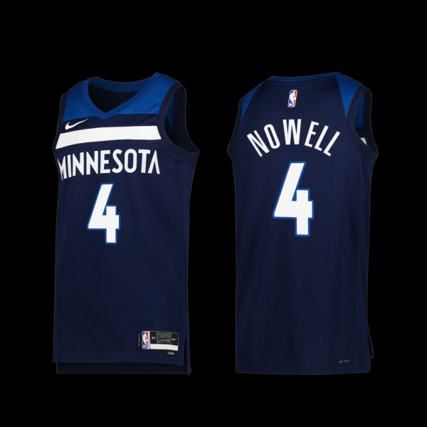 Minnesota Timberwolves Jaylen Nowell 2022-23 Icon Edition Jersey Navy Minnesota Timberwolves Jaylen Nowell 2022-23 Icon Edition Jersey Navy