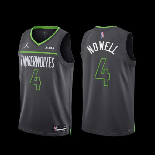Minnesota Timberwolves Jaylen Nowell 2022-23 Statement Edition Jersey Anthracite
