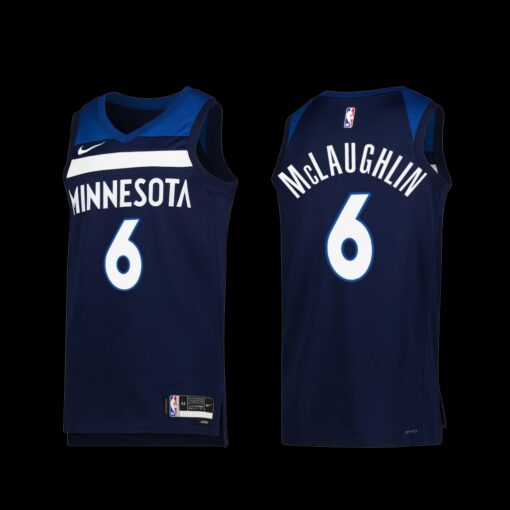 Minnesota Timberwolves Jordan McLaughlin 2022-23 Icon Edition Jersey Navy