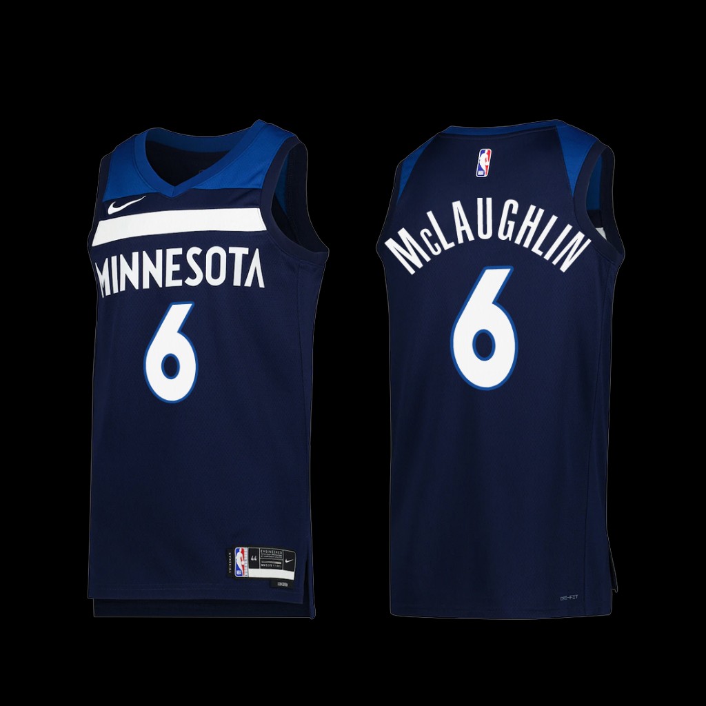 Minnesota Timberwolves Jordan McLaughlin 2022-23 Icon Edition Jersey Navy Minnesota Timberwolves Jordan McLaughlin 2022-23 Icon Edition Jersey Navy