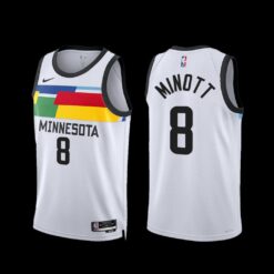 Minnesota Timberwolves Josh Minott 2022-23 City Edition Jersey White