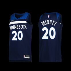 Minnesota Timberwolves Josh Minott 2022-23 Icon Edition Jersey Navy