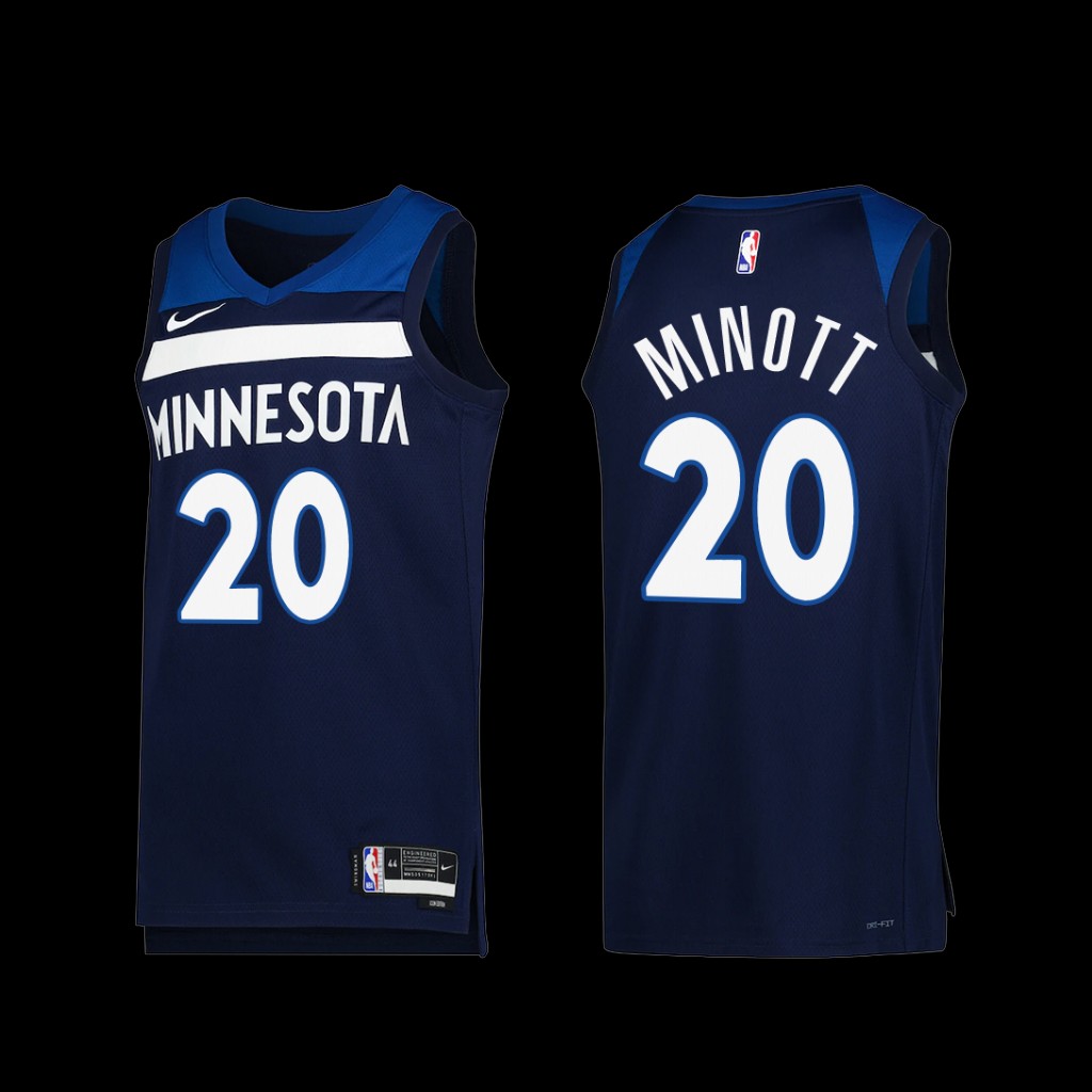 Minnesota Timberwolves Josh Minott 2022-23 Icon Edition Jersey Navy Minnesota Timberwolves Josh Minott 2022-23 Icon Edition Jersey Navy