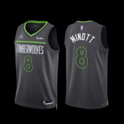 Minnesota Timberwolves Josh Minott 2022-23 Statement Edition Jersey Anthracite