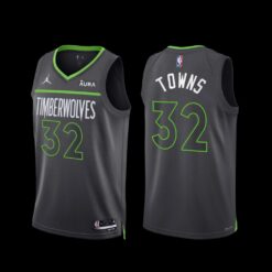 Minnesota Timberwolves Karl-Anthony Towns 2022-23 Statement Edition Jersey Anthracite