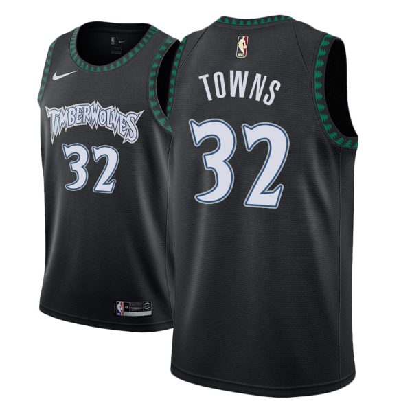 Minnesota Timberwolves Karl-Anthony Towns Black Classic Jersey Minnesota Timberwolves Karl-Anthony Towns Black Classic Jersey