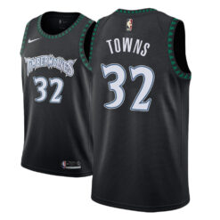 Minnesota Timberwolves Karl-Anthony Towns Black Classic Jersey