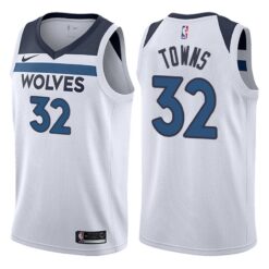 Minnesota Timberwolves Karl-Anthony Towns White Association Jersey