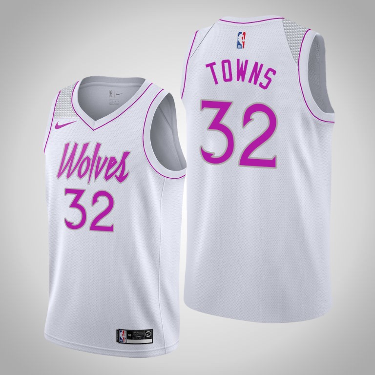 Minnesota Timberwolves Karl-Anthony Towns White Earned Jersey Minnesota Timberwolves Karl-Anthony Towns White Earned Jersey