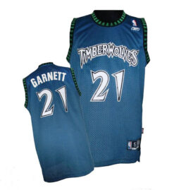 Minnesota Timberwolves Kevin Garnett Blue Throwback Jersey