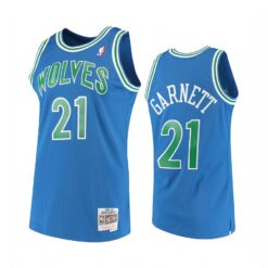 Minnesota Timberwolves Kevin Garnett Blue Vintage Jersey