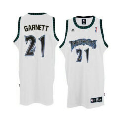 Minnesota Timberwolves Kevin Garnett White Vintage Jersey