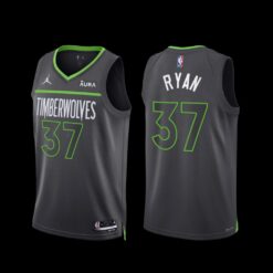 Minnesota Timberwolves Matt Ryan 2022-23 Anthracite Statement Edition Jersey