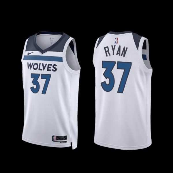 Minnesota Timberwolves Matt Ryan 2022-23 Association Edition Jersey White Minnesota Timberwolves Matt Ryan 2022-23 Association Edition Jersey White