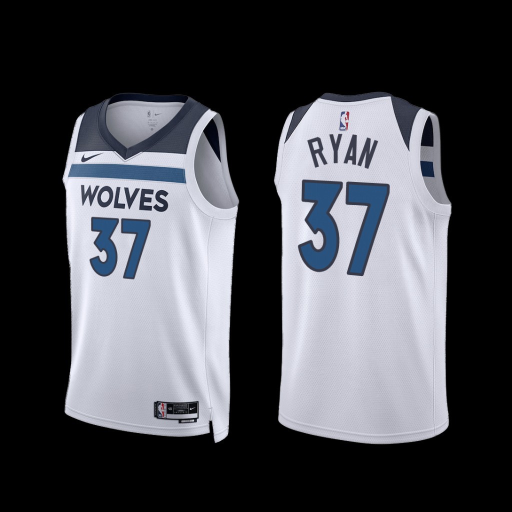 Minnesota Timberwolves Matt Ryan 2022-23 Association Edition Jersey White Minnesota Timberwolves Matt Ryan 2022-23 Association Edition Jersey White