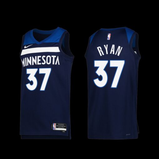 Minnesota Timberwolves Matt Ryan 2022-23 Icon Edition Jersey Navy
