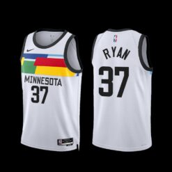 Minnesota Timberwolves Matt Ryan 2022-23 White City Edition Jersey