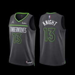 Minnesota Timberwolves Nathan Knight 2022-23 Statement Edition Jersey Anthracite