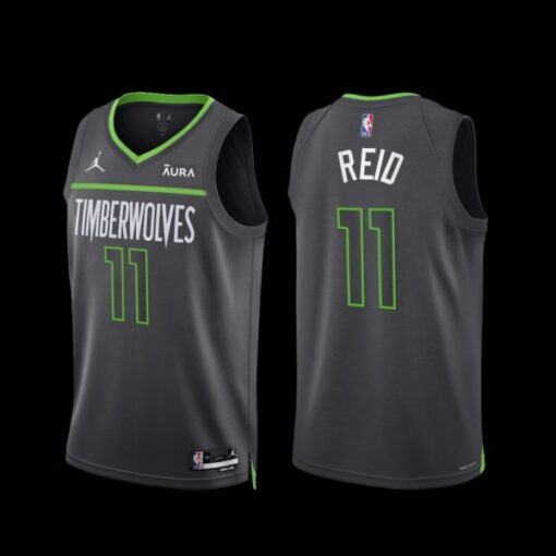 Minnesota Timberwolves Naz Reid 2022-23 Statement Edition Jersey Anthracite