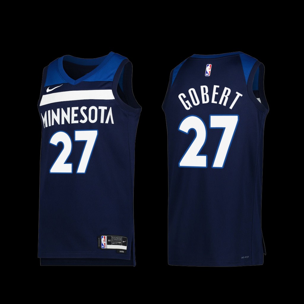 Minnesota Timberwolves Rudy Gobert 2022-23 Icon Edition Jersey Navy Minnesota Timberwolves Rudy Gobert 2022-23 Icon Edition Jersey Navy
