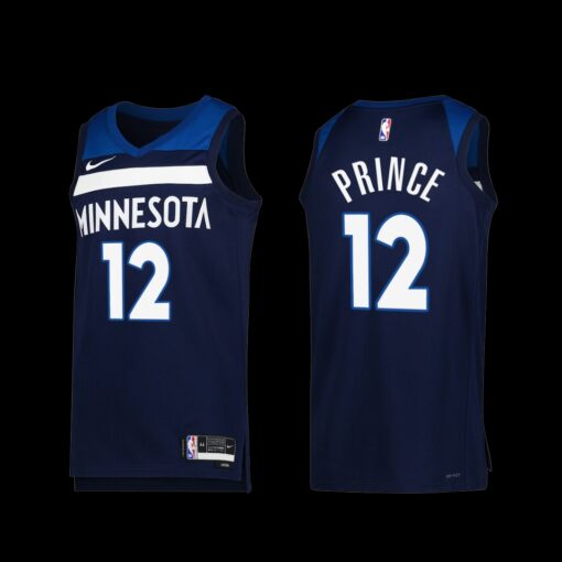 Minnesota Timberwolves Taurean Prince 2022-23 Icon Edition Jersey Navy