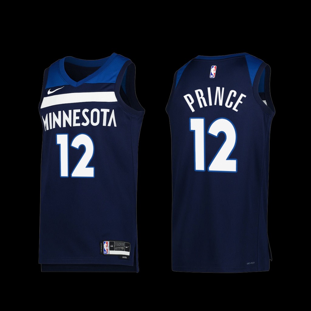 Minnesota Timberwolves Taurean Prince 2022-23 Icon Edition Jersey Navy Minnesota Timberwolves Taurean Prince 2022-23 Icon Edition Jersey Navy