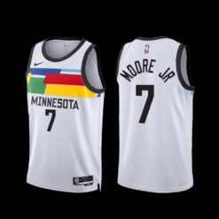 Minnesota Timberwolves Wendell Moore Jr. 2022-23 City Edition Jersey White