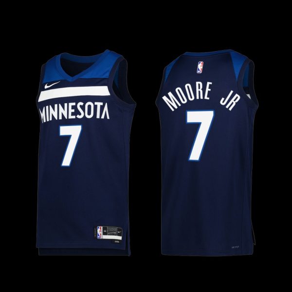 Minnesota Timberwolves Wendell Moore Jr. 2022-23 Icon Edition Jersey Navy Minnesota Timberwolves Wendell Moore Jr. 2022-23 Icon Edition Jersey Navy