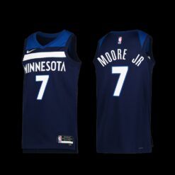 Minnesota Timberwolves Wendell Moore Jr. 2022-23 Icon Edition Jersey Navy
