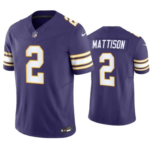 Minnesota Vikings Alexander Mattison Purple Classic Limited Jersey