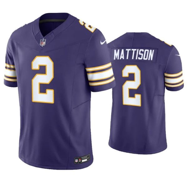 Minnesota Vikings Alexander Mattison Purple Classic Limited Jersey Minnesota Vikings Alexander Mattison Purple Classic Limited Jersey