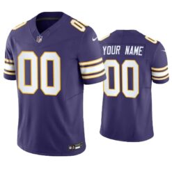 Minnesota Vikings Custom Purple Classic Limited Jersey