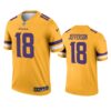 Minnesota Vikings Justin Jefferson Purple Color Rush Limited Jersey