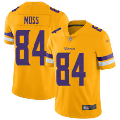 Minnesota Vikings Randy Moss Gold Inverted Limited Jersey