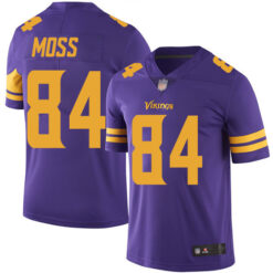 Minnesota Vikings Randy Moss Purple Color Rush Limited Jersey