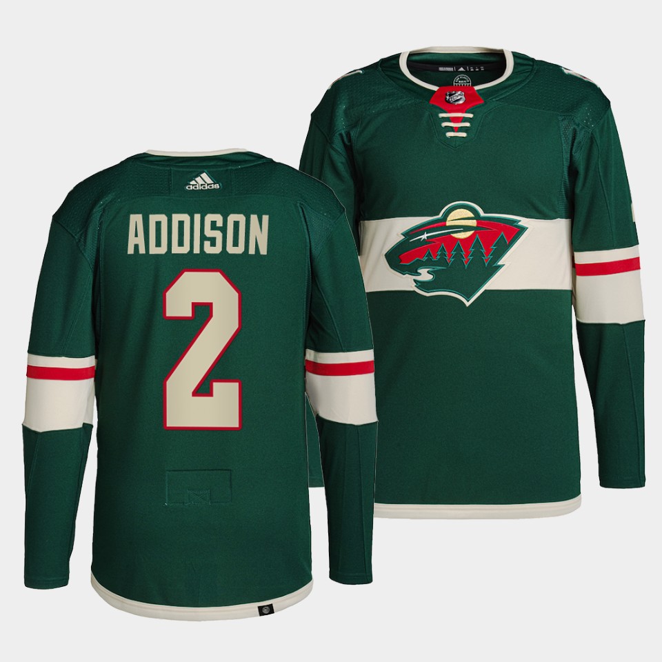 Minnesota Wild Calen Addison Home Green Jersey Minnesota Wild Calen Addison Home Green Jersey