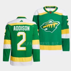 Minnesota Wild Calen Addison Reverse Green Jersey