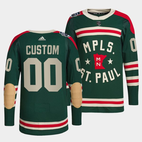 Minnesota Wild Custom Winter Classic Green Jersey Minnesota Wild Custom Winter Classic Green Jersey