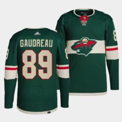 Minnesota Wild Frederick Gaudreau Home Green Jersey