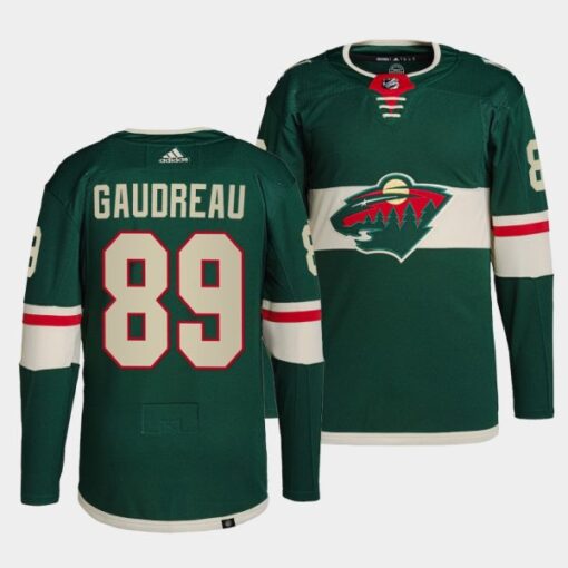 Minnesota Wild Frederick Gaudreau Home Green Jersey