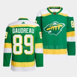 Minnesota Wild Frederick Gaudreau Reverse Green Jersey